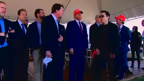 Trump and Elon Musk arrive in Brownsville for SpaceX launch - 6of7