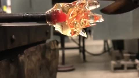 Cutting Hot Glass