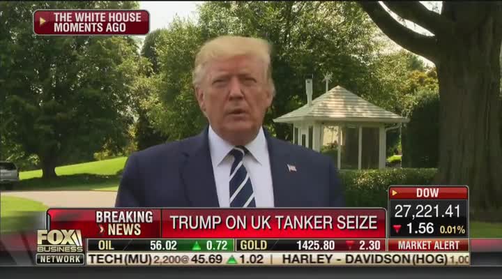 Trump sends warning after Iran seizes U.K. ship