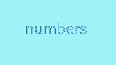 The Big Numbers Song