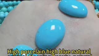 241219-5 High porcelain, high blue, natural original Sleeping Beauty, natural sterling treatment