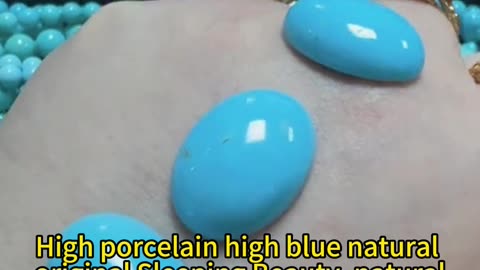 241219-5 High porcelain, high blue, natural original Sleeping Beauty, natural sterling treatment