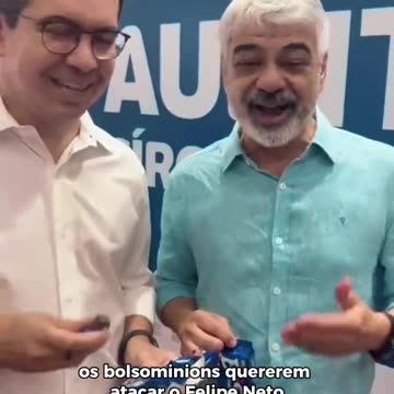 Randolfe e Humberto comem Bis em vídeo para rebater boicote