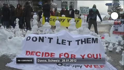 2012: When the liberals in the Occupy movement were protesting WEF in Davos