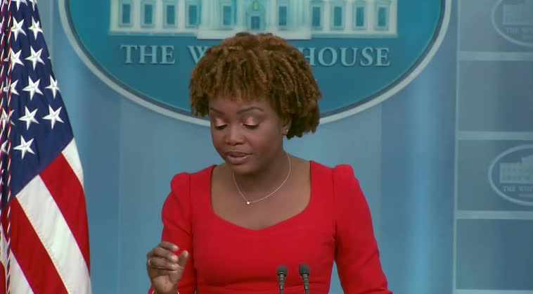 Karine Jean-Pierre is asked about the WH considering taking executive action if Roe is overturned