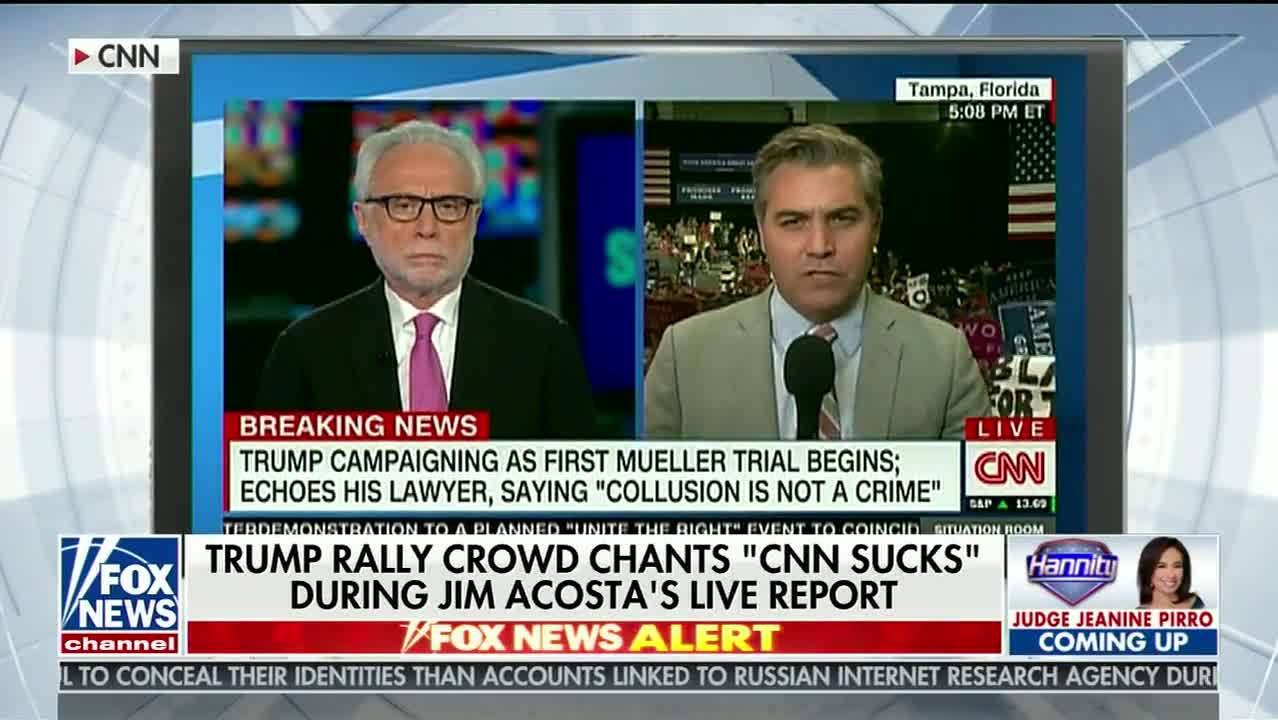 Hannity slams Acosta, offers advice on hecklers