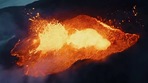 Cinematic Drone - Volcano 2023 and make the long description and make the tags in single line