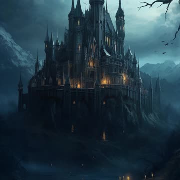 Dark Haunted Castles | Abandoned Gothic Castles | Eerie Atmosphere | Digital Art | AI Art