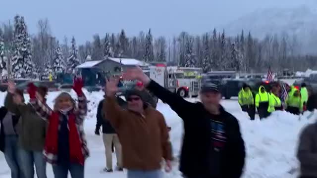 Truckers for Freedom USA, Alaska version in support of Canadian truckers