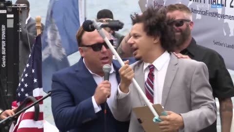 Eric Andre Alex Jones clash in Cleveland