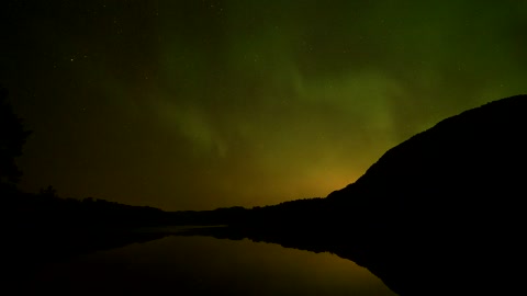 Northern Lights in the night sky