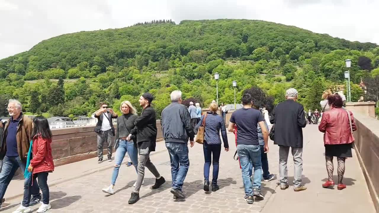 On the Heidelberg Bridge.