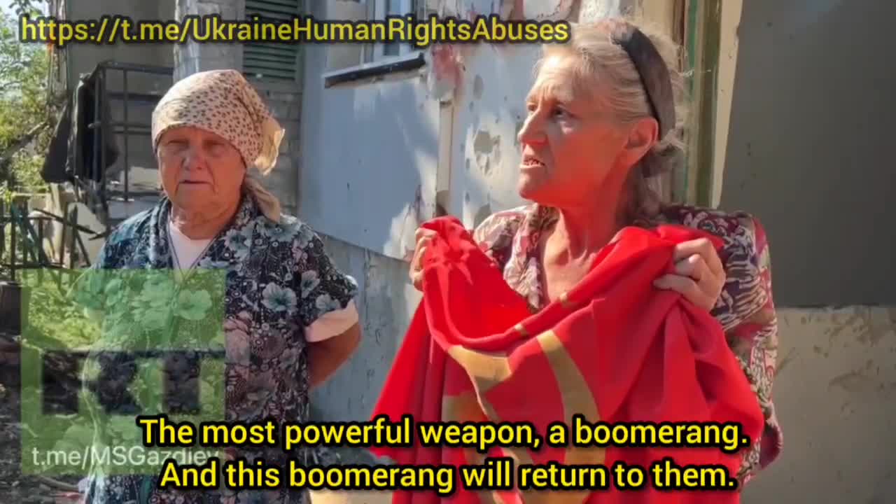 Ukraine: Russian grandmother: there is divine justice.