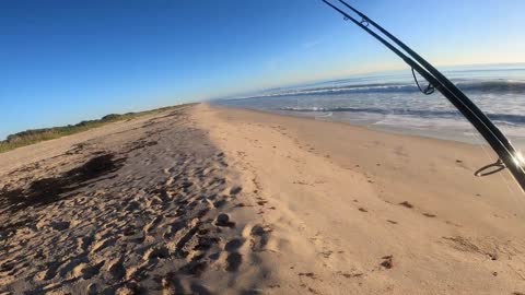 We walked on a new beach