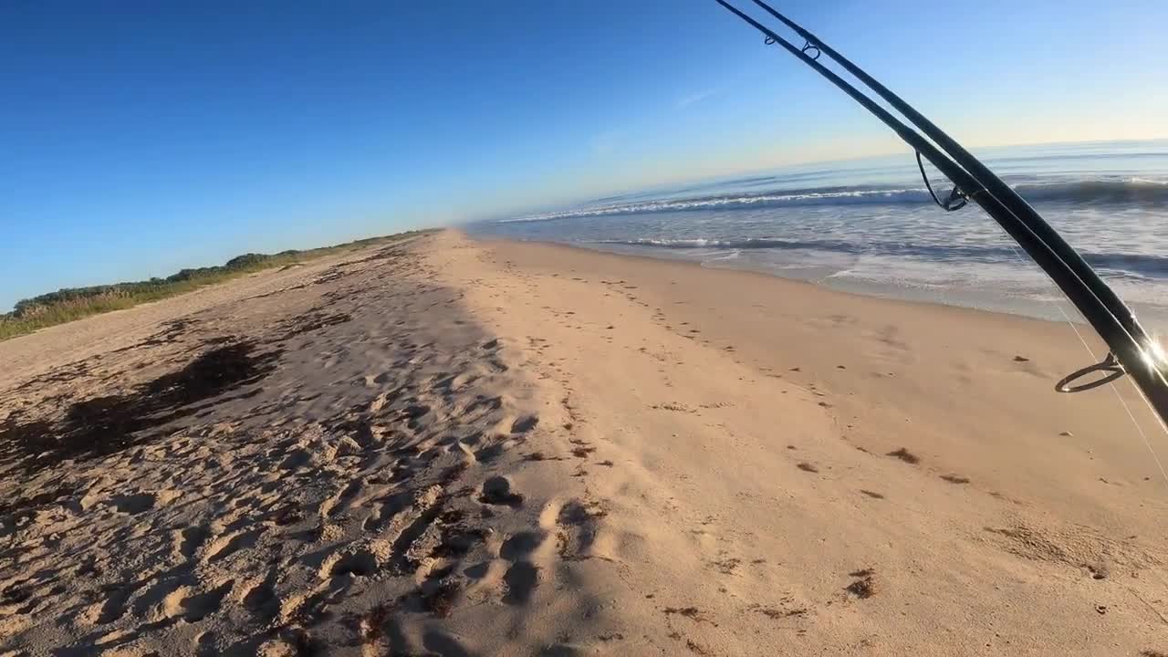 We walked on a new beach