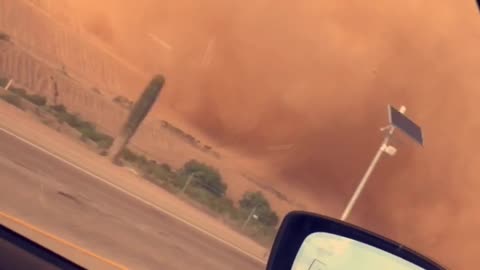 Huge Dust Devil Passing By