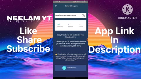 Crypto Currency Earning App in Free Link in Description