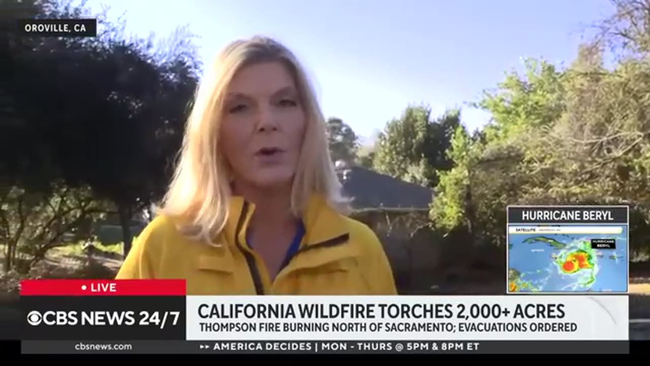 Wildfire near Sacramento, California, torches more than 2,000 acres CBS New