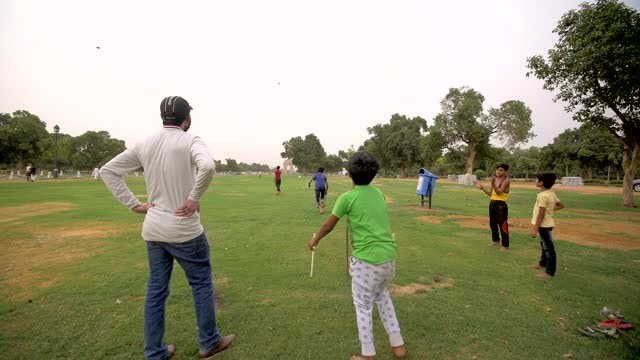 Teen age boys cricket