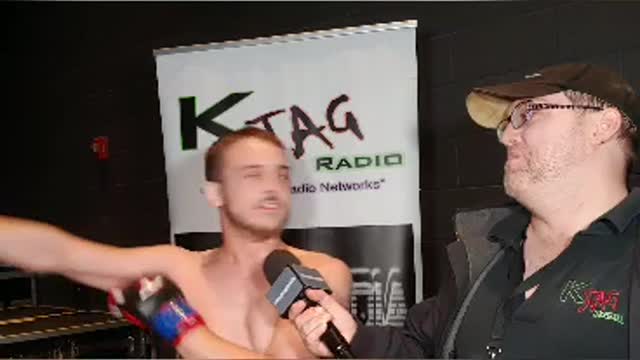Noah Harrett with Jiggy Jaguar EFC 15 Post Fight
