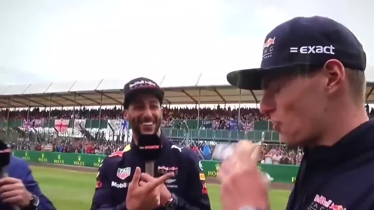 Daniel Ricciardo and Max Verstappen FUNNY MOMENTS