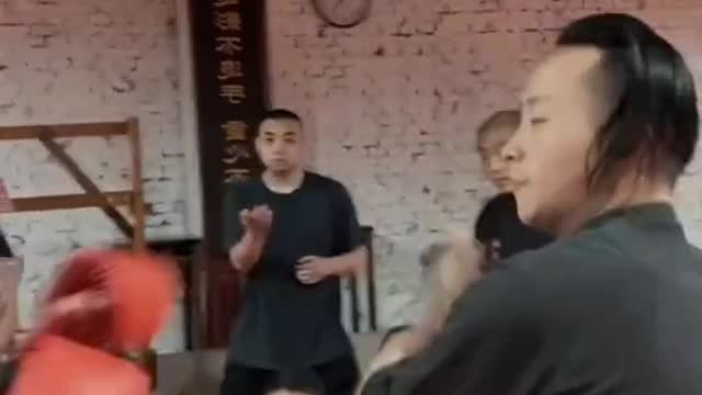 Chinese Kung Fu: practicing martial arts