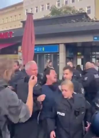 MUSLIM SYMPATHIZERS CLASH WITH SYSTEM PIGS IN SEVERAL GERMAN CITIES.