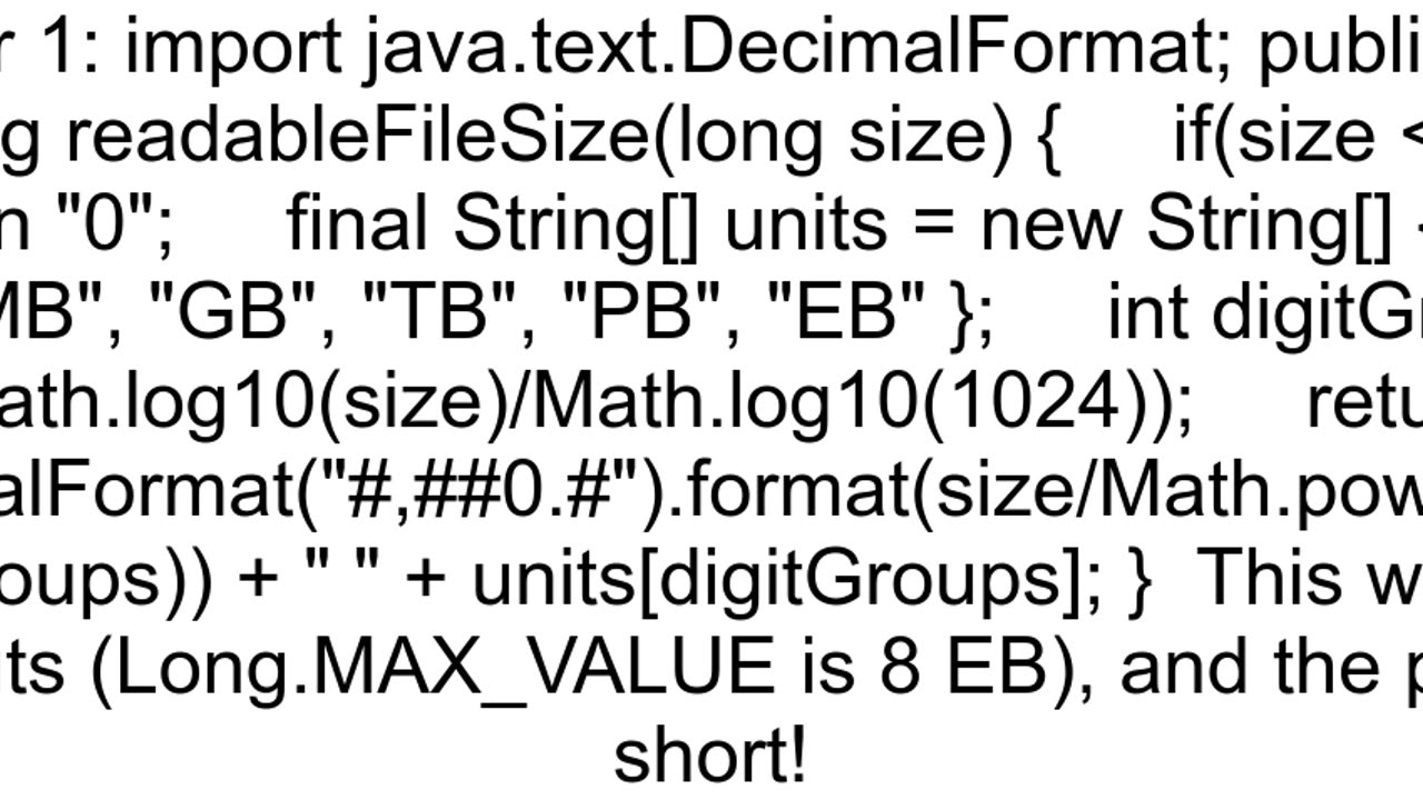 Format file size as MB GB etc