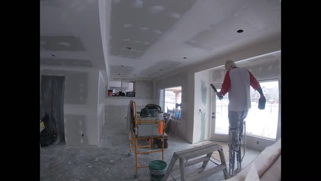 Sanding Internal Corners on Basement Drywall