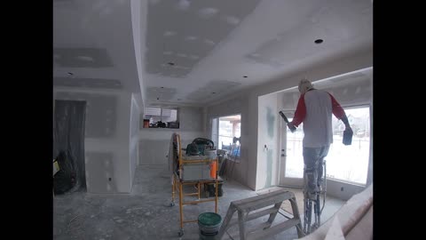 Sanding Internal Corners on Basement Drywall