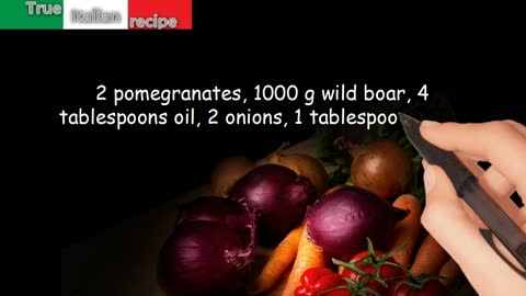 ENG - Cinghiale alla melagrana