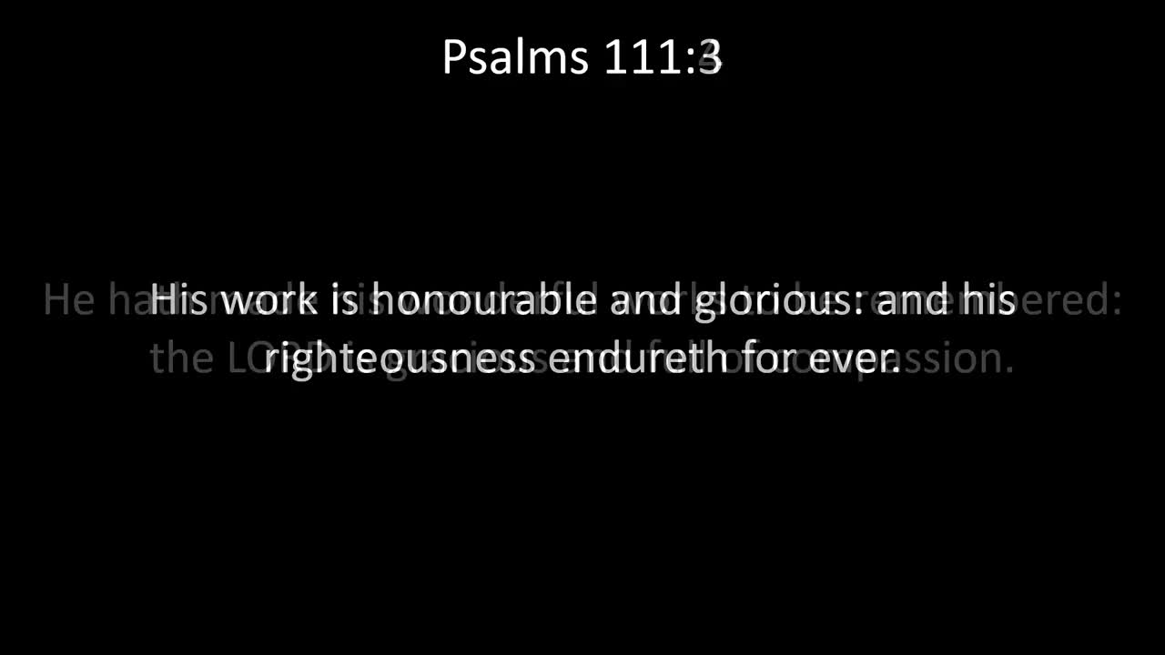 KJV Bible Psalms Chapter 111