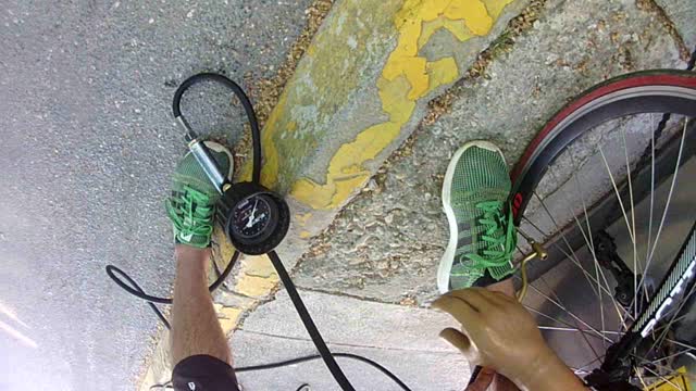 Pumping tires 😂