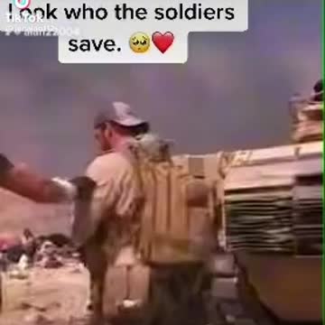 Real heros. Look who the soldiers save.