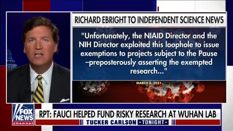 Tucker Carlson on the origin of the virus