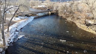 Arkansas River after a snow