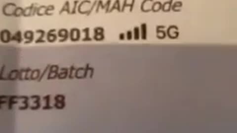 ¡¡ATENCIÓN!! EN ITALIA CON LA TERCERA INYECCIÓN ENTREGAN CÓDIGO 5G