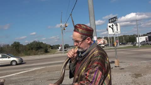 Shofar Blown in Cleveland, Texas