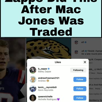 Bailey Zappe Did This After Mac Jones Was Traded
