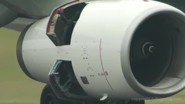 Reverse thrusters getting deployed close up look
