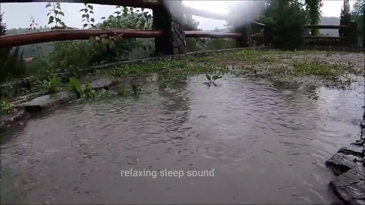 1 Hour Relaxing Sound of Rainforest Rain Sounds