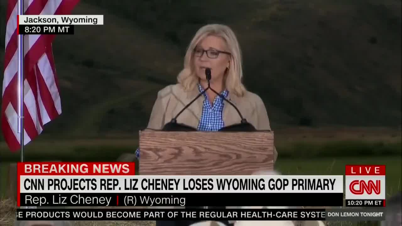 LIZ CHENEY: "Two years ago. I won this primary with 73% of the vote.