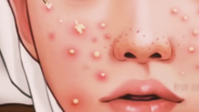 ASMR | FACE AND ARMPIT PIMPLES ANIMATION SURGERY