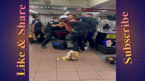 Saxophonist arrested at New York subway Cries for Help as Mayor Orders restoration of Sanity