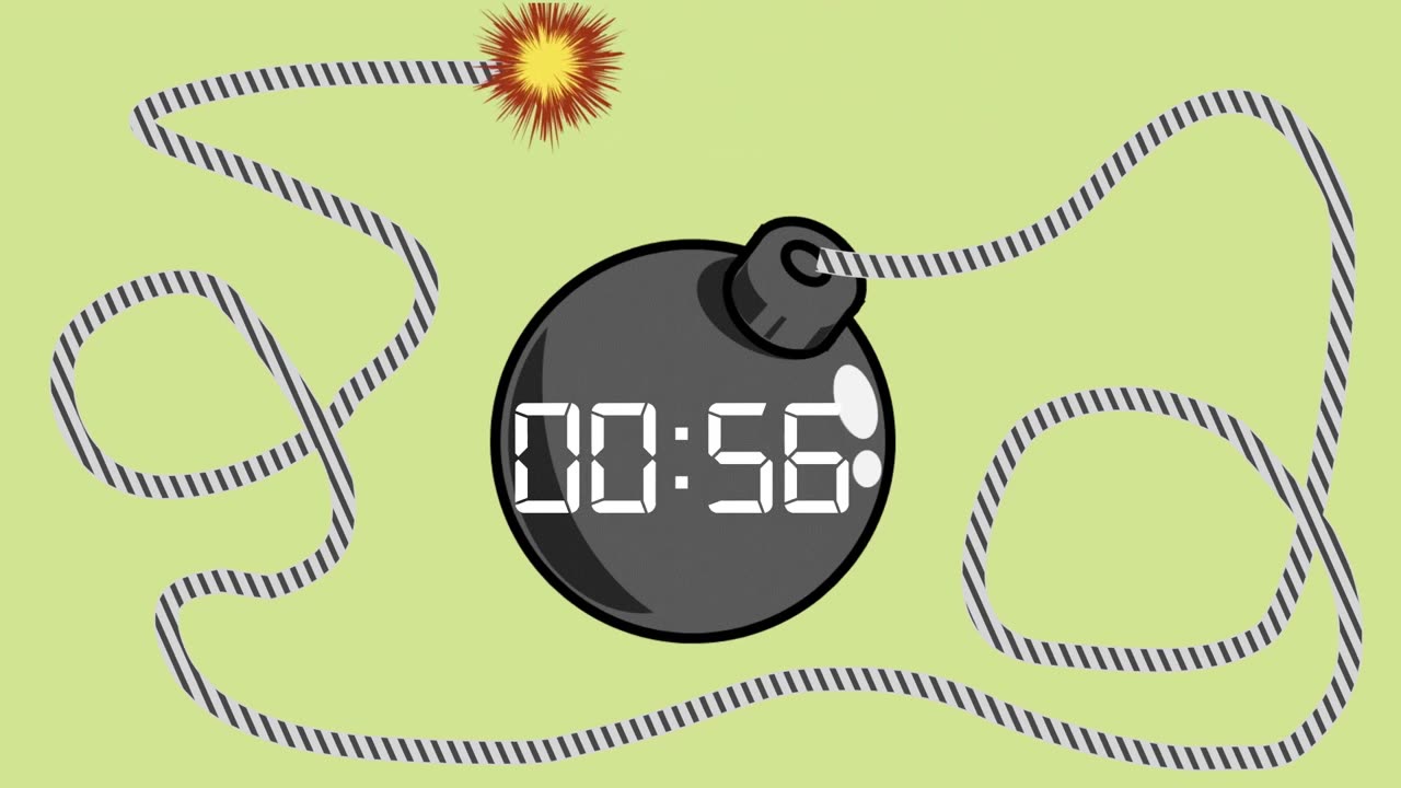 1 Minute Timer | Bomb goes boom!