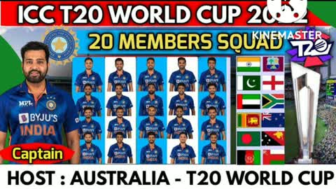 T20 world cup india team