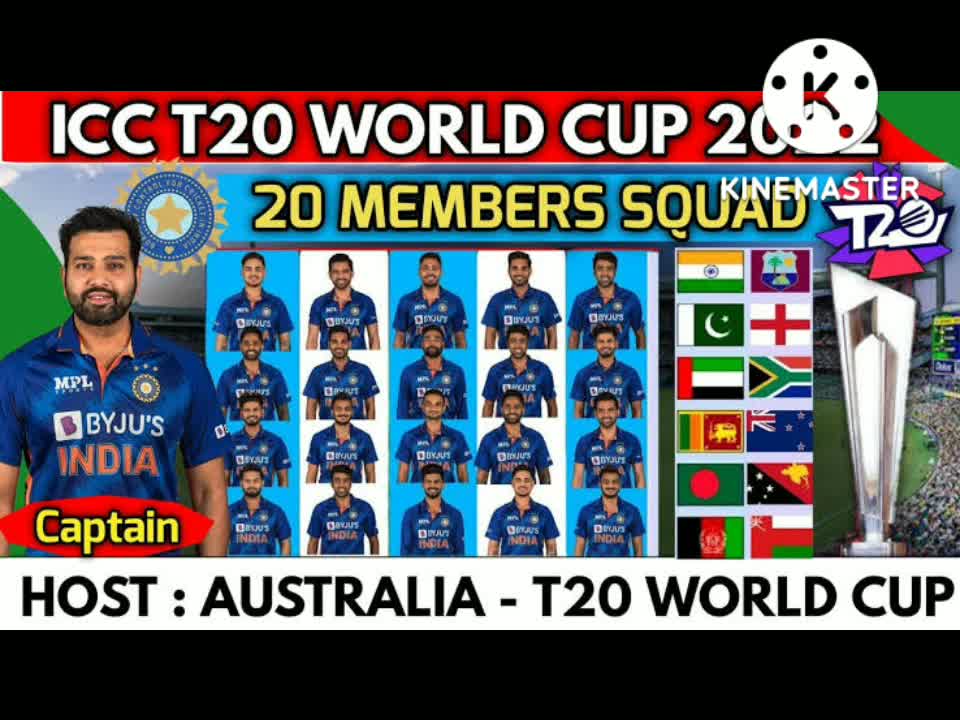 T20 world cup india team