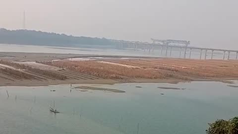 Top view of Gigantic River Ganges India