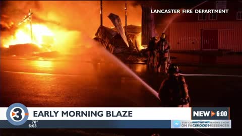 Lancaster crews put out fire at Premier Co-op