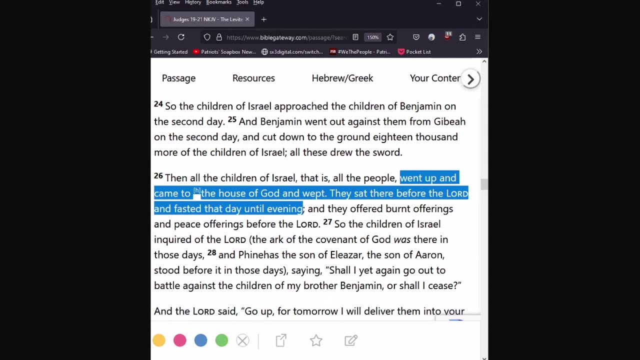 ON A WING AND A PRAYER -- Journey Through The Bible -- Judges 19-21 12192024